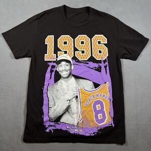 Kobe Bryant Black‎ Mamba 1996 Rookie Draft T-Shirt Large LA Los Angeles Lakers